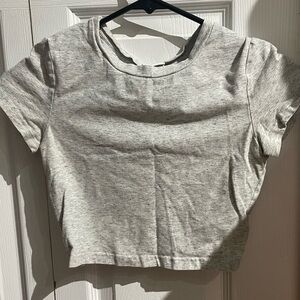 TNA Heather Gray Crop Top